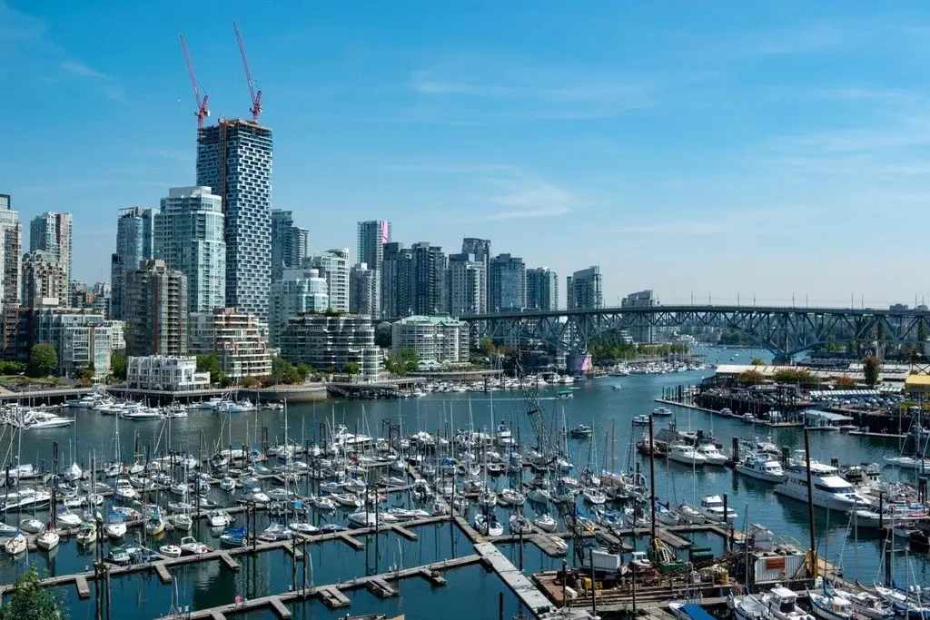 Vancouver waterfront and marina